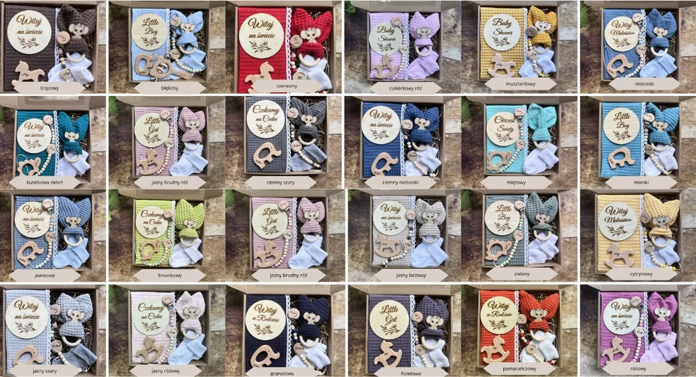 Bez Marki Dovanų kūdikiui Baby Shower komplektas