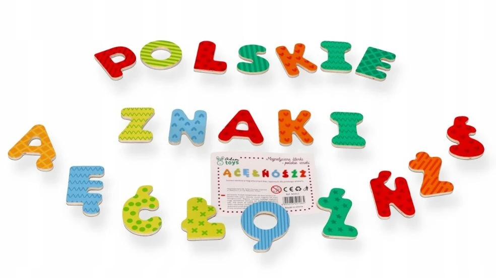 Bez Marki Drewniane Magnesy na lodówkę Literki polskie znaki