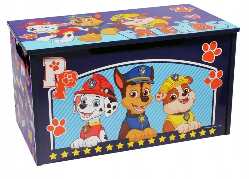 Bez Marki Drewniany indas na zabawki Psi Patrol Przyjaciele 55,5x29,5x30 cm
