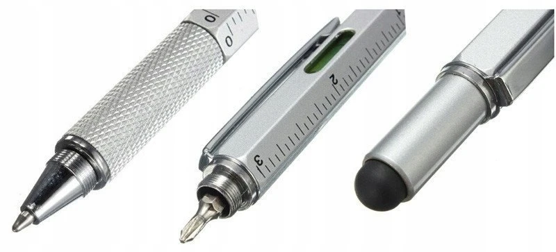 Bez Marki DŁUGOPIS MULTITOOL Daugiafunkcinis 6W1 MECHANIKA