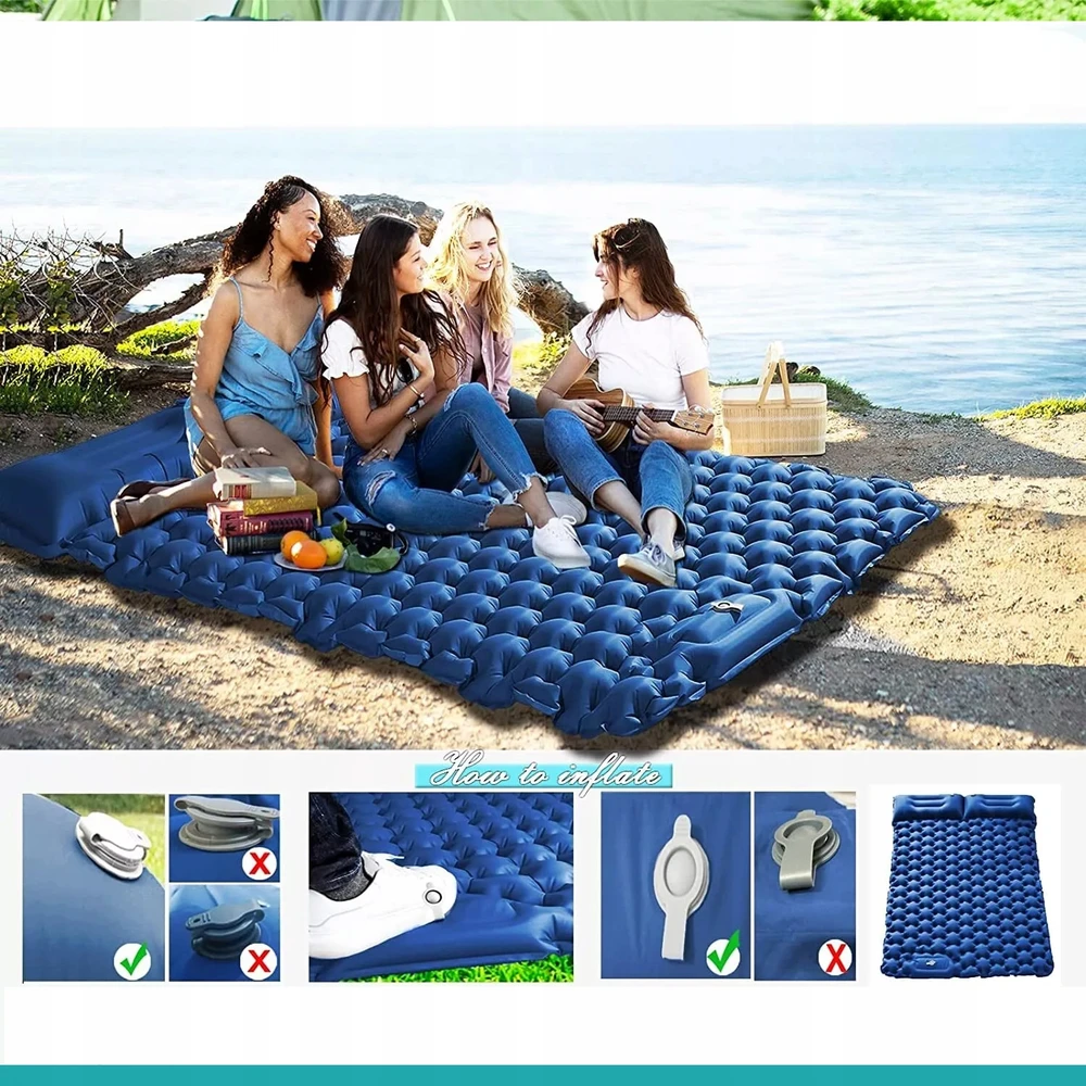 Bez Marki DVIGUBAS PASAUGINĖJUS KILIMUMAS, KEMPINGAS LIUDĖJAS 2 ASMENIMS, ČIŽINIS 200*125cm
