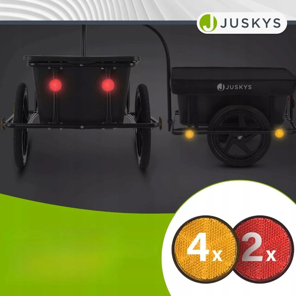 Bez Marki DVIRAČIO BAGAŽO PRIEKABA 90L DVIRAČIUI + JUOSTA