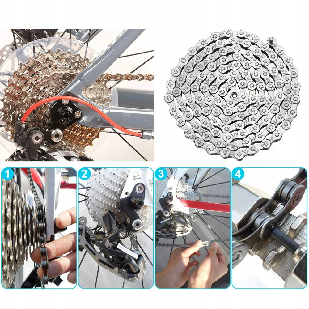 Bez Marki Dviračio grandinė + 10 greičių jungtis 116 jungčių Shimano, Sram, Campagnolo