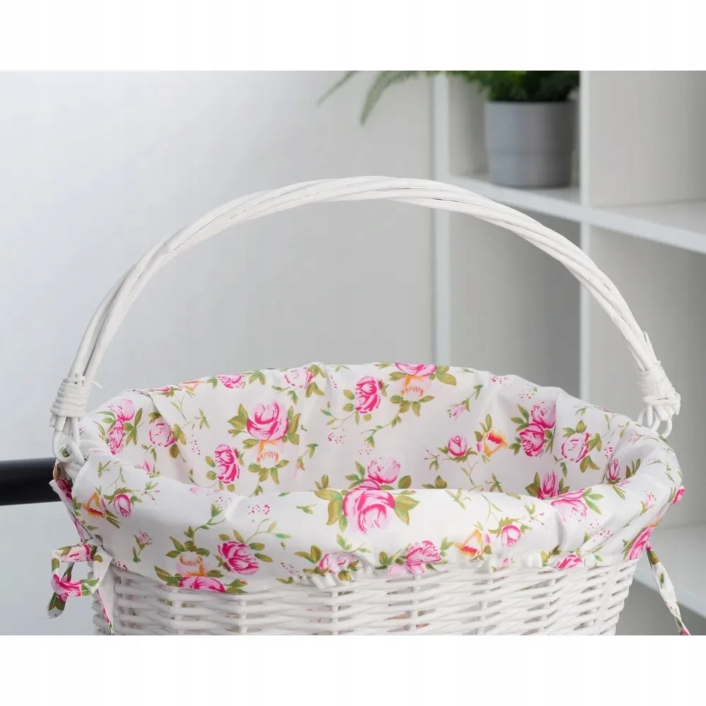 OEM Gluosnio krepšelis su spausdinimo audiniu FSBKT-037-1 baltas