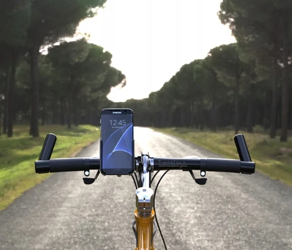 Bez Marki Dviračio/motociklo vairo laikiklis telefonui 360° Cnc aliuminio