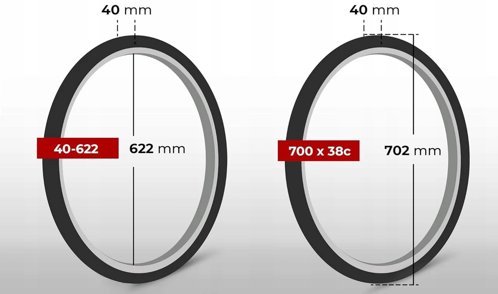 Bez Marki Dviračio padanga, 700 x 38c, juoda