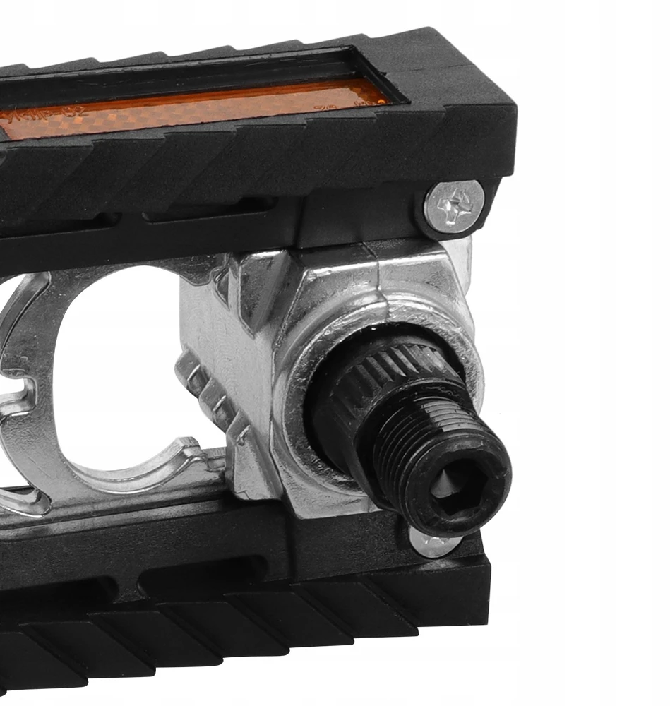 Bez Marki DVIRAČIO PEDALAI ALIUMINIO PLATFORMA JUODOS ANTISLIDIMO 14mm