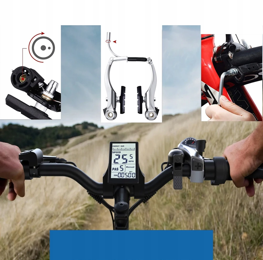 Bez Marki Dviračio stabdžių kaladėlės V-Brake trinkelės priekiniai galiniai 110 mm juodi SET