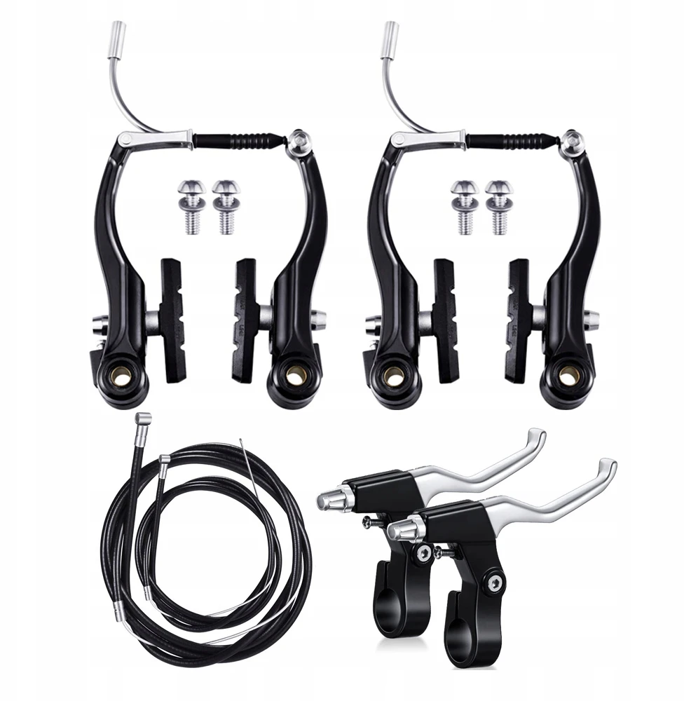 Bez Marki Dviračio stabdžių kaladėlės V-Brake trinkelės priekiniai galiniai 110 mm juodi SET