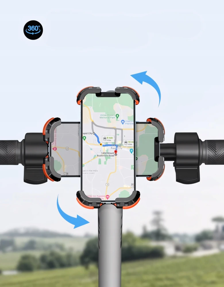 Bez Marki Dviračio telefono laikiklis, vairas, tvirtas 360°, motociklas, MTB paspirtukas