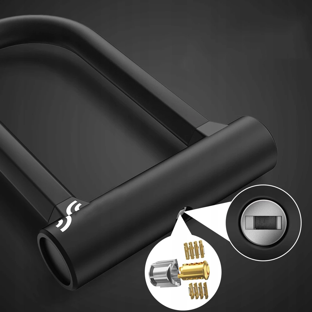 Bez Marki Dviračio U-lock spyna su troseliu, juoda