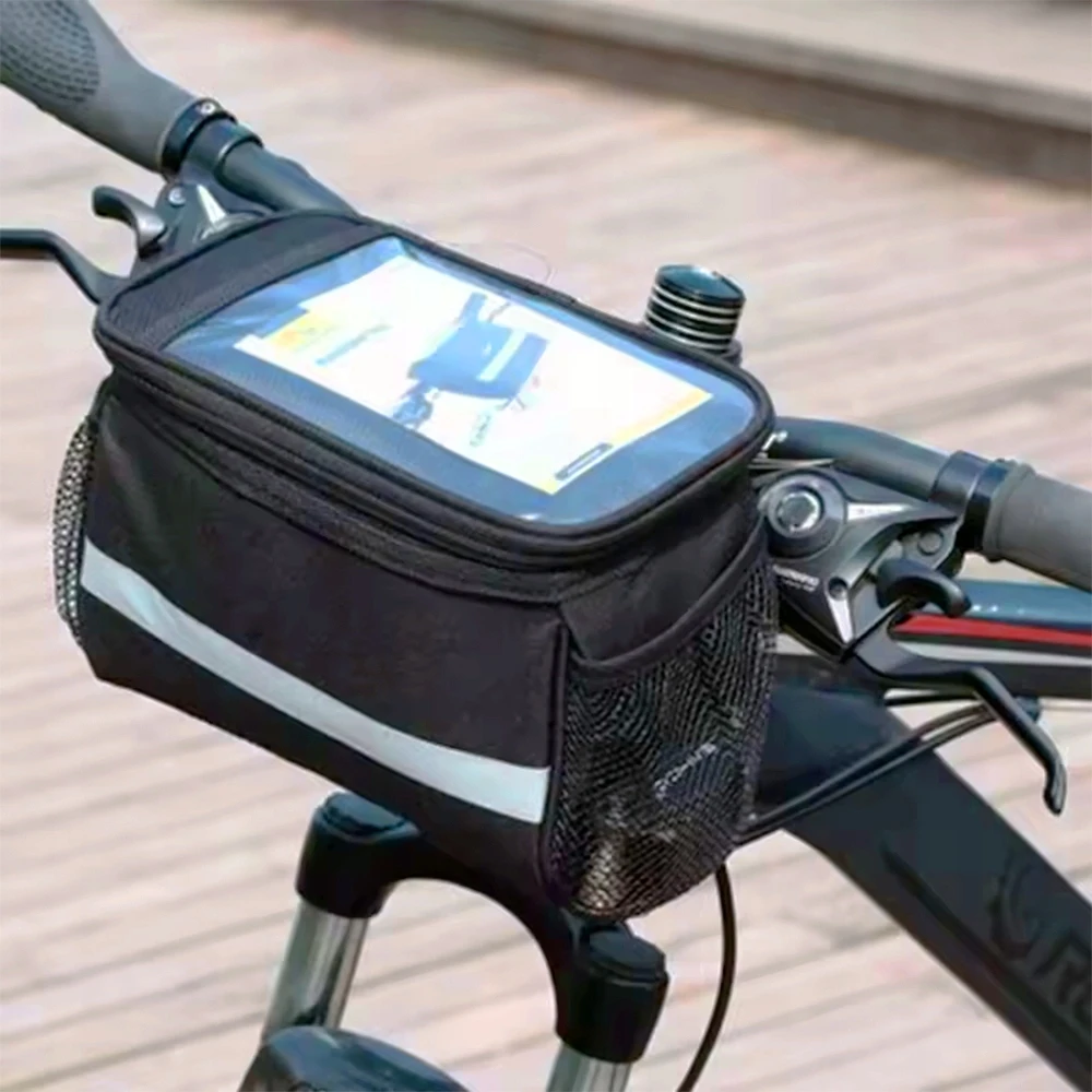 Bez Marki Dviračio vairo krepšys, dviračio dėklas, 3,5L, vandeniui atsparus telefono dėklas