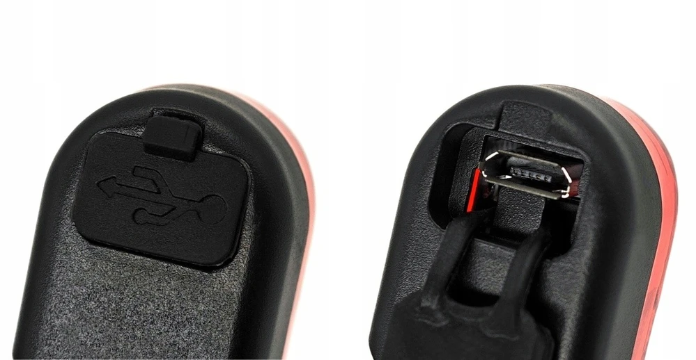 Bez Marki Dviračio žibintas 4 režimai USB rotacinis, raudonas 1 vnt