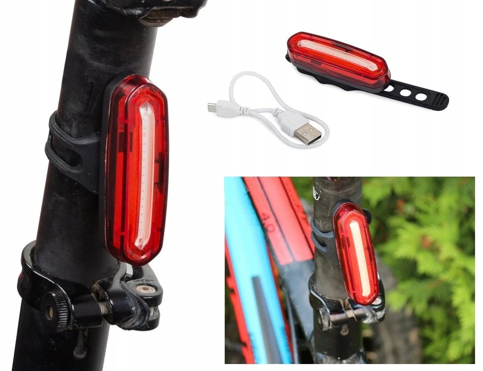 Bez Marki Dviračio galinis žibintas LED su USB įkrovimu