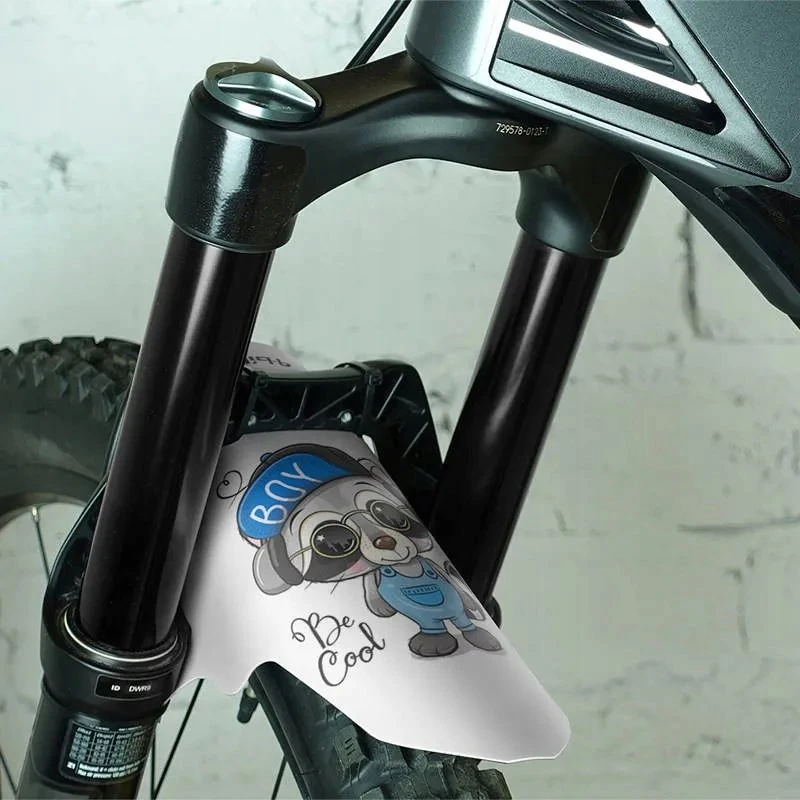 Bez Marki Dviratininko purvasaugis 4-bike J-17 "cartoon Raccoon"