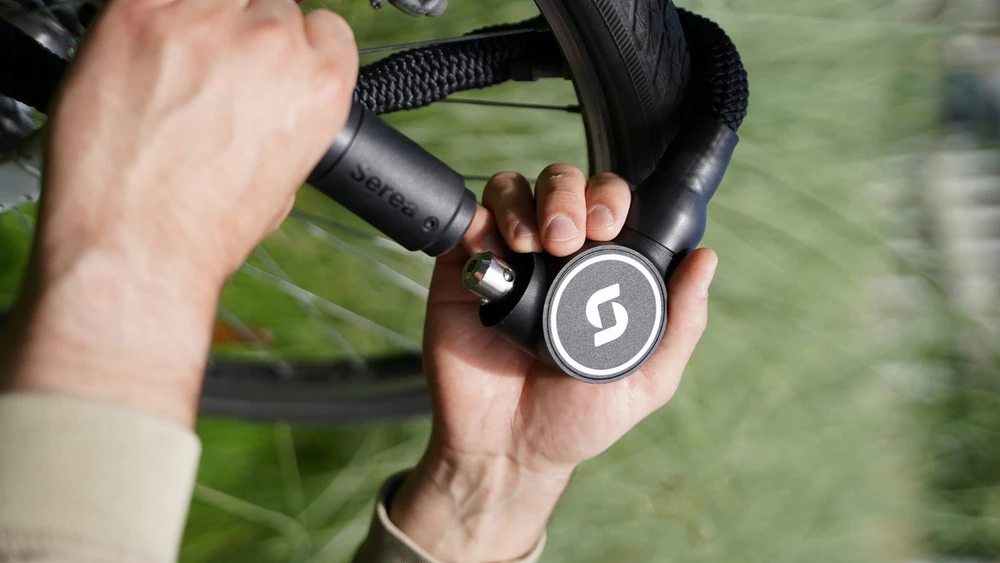 Bez Marki Dviratininkų užraktas - Serea Swift - Išsiregistravimas per išmanųjį telefoną - NFC technologija be baterijos - Ø8 mm / 125 cm
