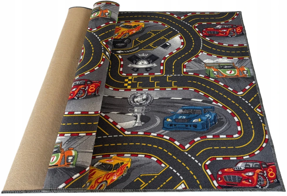 Bez Marki DYWAN DISNEY CARS ULICE MATA AUTA 160x200 4 KOLORY