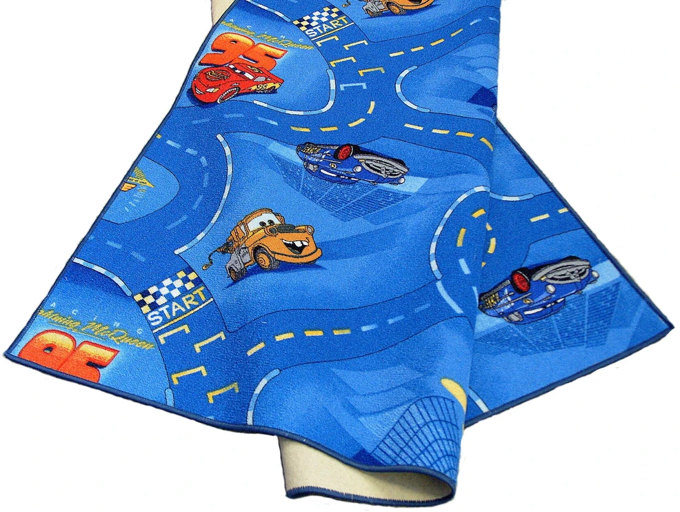Bez Marki DYWAN DISNEY CARS ULICE MATA AUTA 160x200 4 KOLORY
