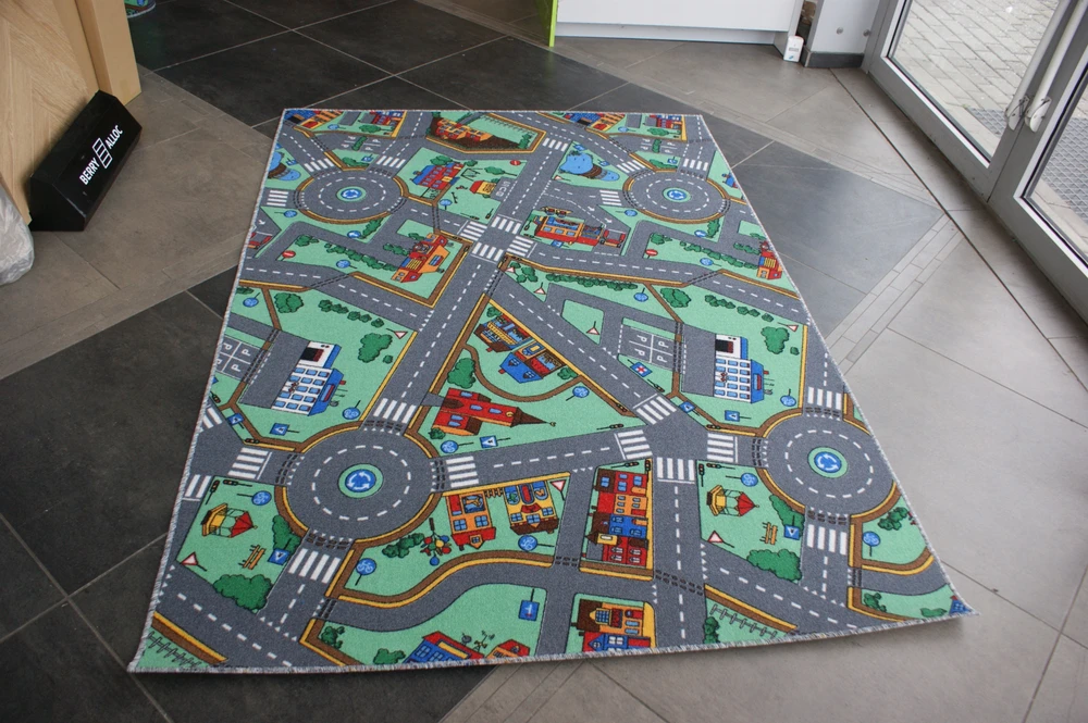 Bez Marki Dywan dziecięcy 200x200 ULICZKI, DROGI , RONDA