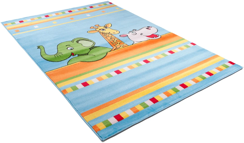 Bez Marki DYWAN FUN KIDS 100x160 DZIECI Słonik Żyrafa 760bl