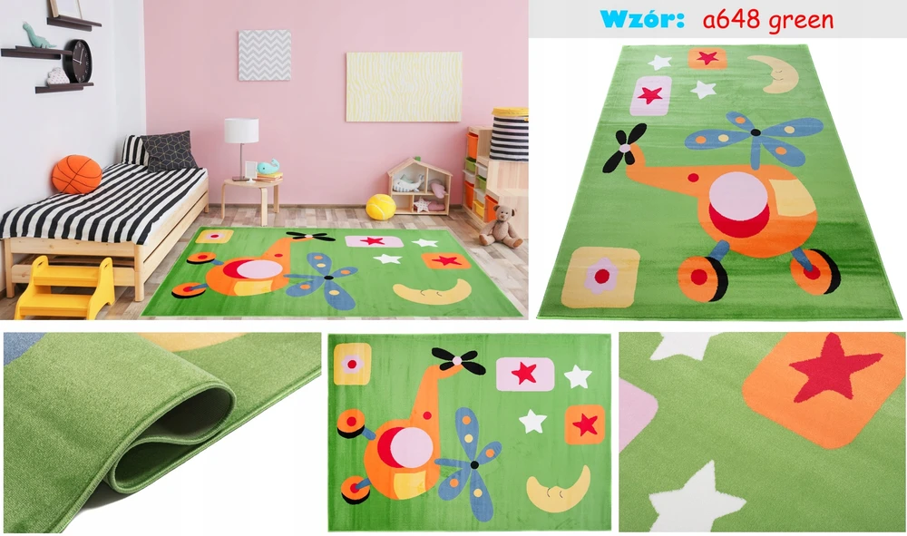 Bez Marki DYWAN KIDS 140x190 KOLOROWE DYWANY DLA DZIECI SOFT