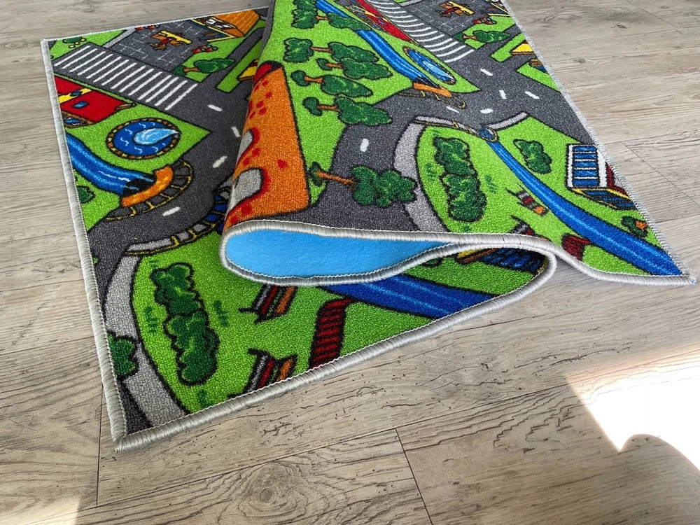 Bez Marki Dywan Kids dziecięcy pilka do Przedszkola 200x300 ulice mata do zabawy