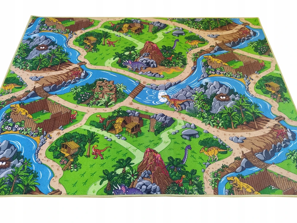 Bez Marki Dywan vaikams DINO DINOZAURY 200x250