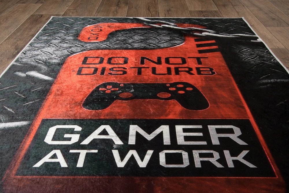 Bez Marki Dywan vaikams KIDS 2025 GAMER AT WORK 120x180