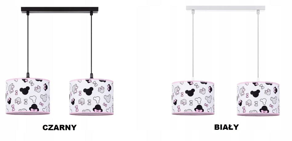 Bez Marki DZIECIĘCA LAMPA WISZĄCA ŻYRANDOL ABAŻUR MINNIE