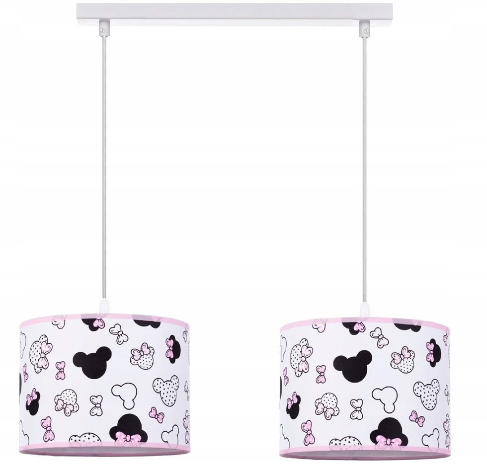 Bez Marki DZIECIĘCA LAMPA WISZĄCA ŻYRANDOL ABAŻUR MINNIE