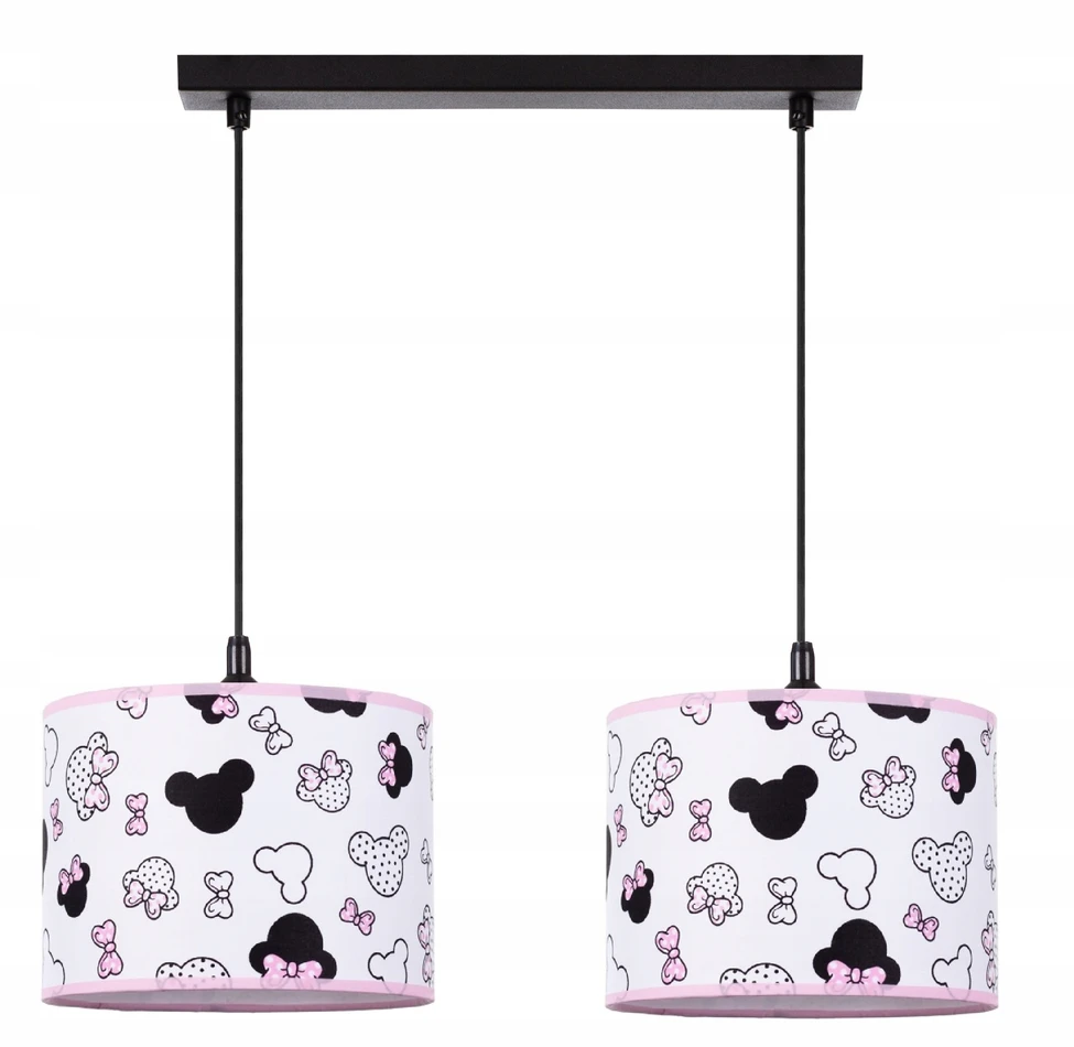 Bez Marki DZIECIĘCA LAMPA WISZĄCA ŻYRANDOL ABAŻUR MINNIE