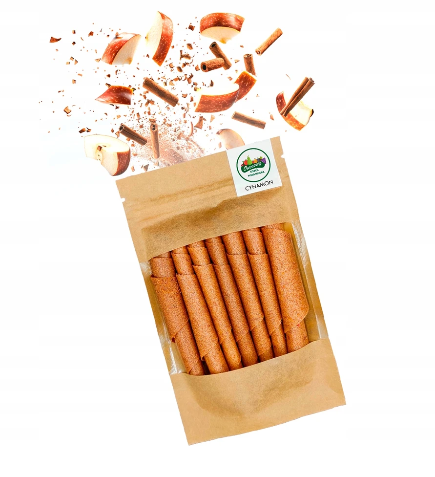 Bez Marki Ecosnacks obuolių suktinukai su cinamonu Natural Snack vaikams 50g