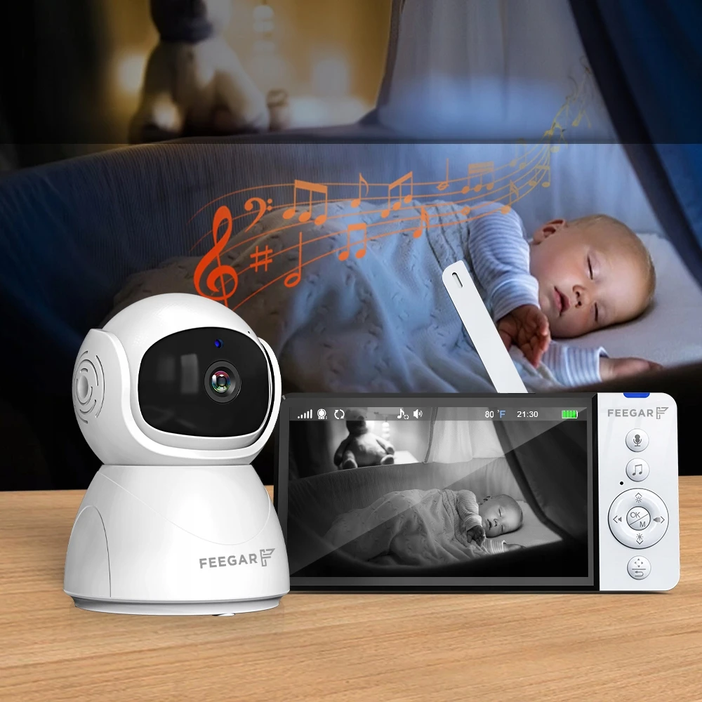 Bez Marki ELECTRONIC NANNY Feegar DVI kamera LCD 5 colių 5000 mAh ZOOM Įrašymas