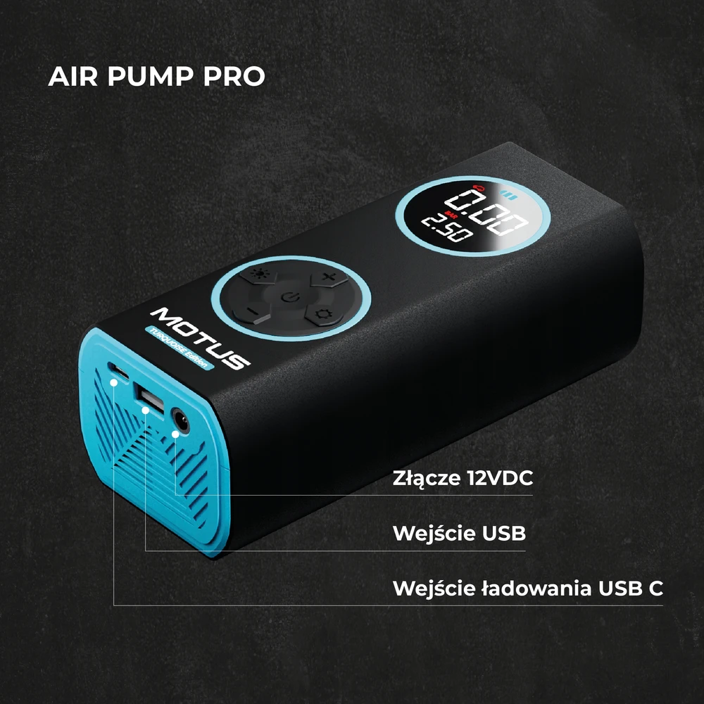 Bez Marki Elektrinė pompikė Motus Airpump Pro, 96w, 7500 Mah, turkio spalvos