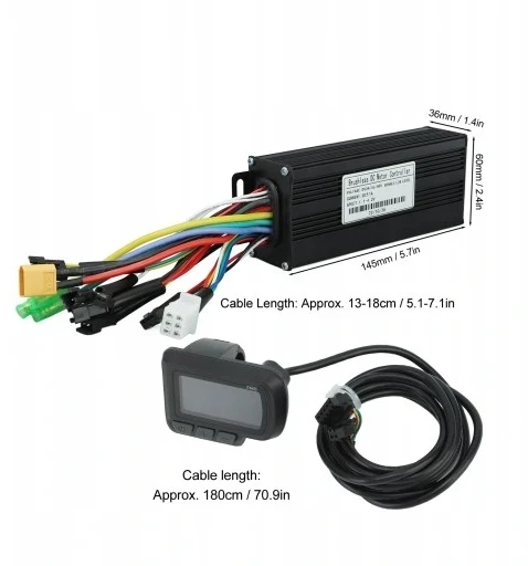 Bez Marki ELEKTRINIO MOTOROLERIO VALDIKLIS 24V 36V 48V 1000W-1500W 30A