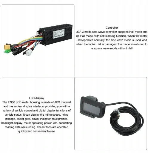 Bez Marki ELEKTRINIO MOTOROLERIO VALDIKLIS 24V 36V 48V 1000W-1500W 30A