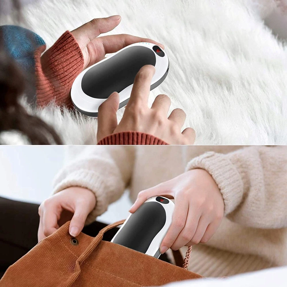 Bez Marki Elektrinis rankų šildytuvas Powerbank 10000Mah žibintuvėlis Massage 4in1 LCD
