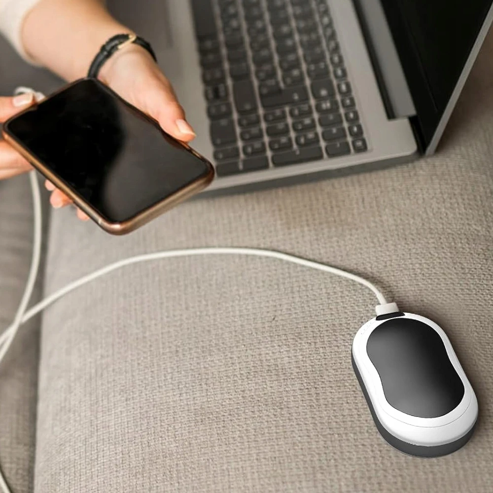 Bez Marki Elektrinis rankų šildytuvas Powerbank 10000Mah žibintuvėlis Massage 4in1 LCD