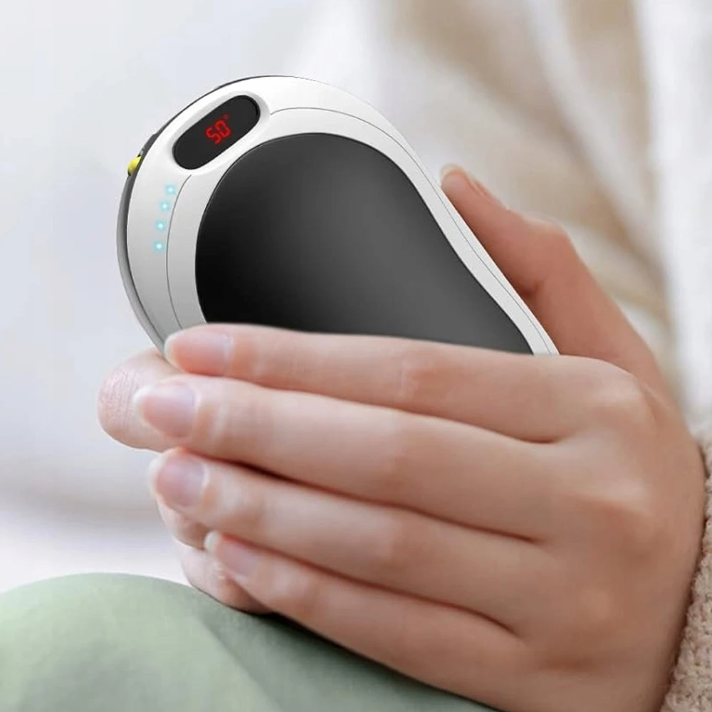 Bez Marki Elektrinis rankų šildytuvas Powerbank 10000Mah žibintuvėlis Massage 4in1 LCD