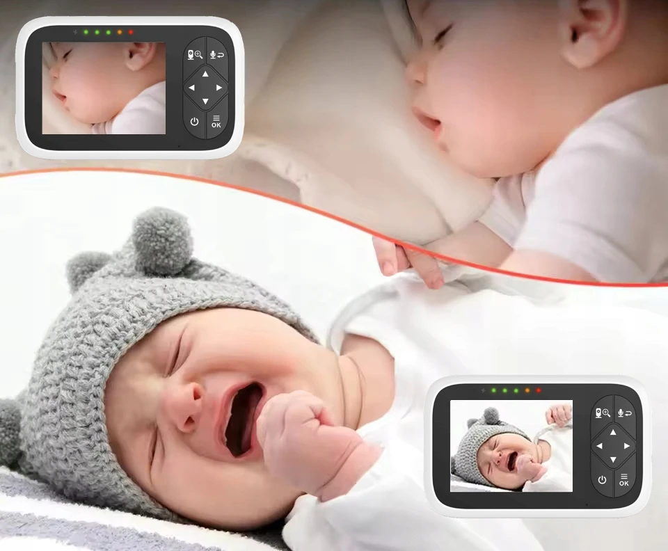 Bez Marki ELEKTRONINĖ AUKLĖS KAMEROS LULLASES LIVE LCD MONITORIAUS ZOOM BABY