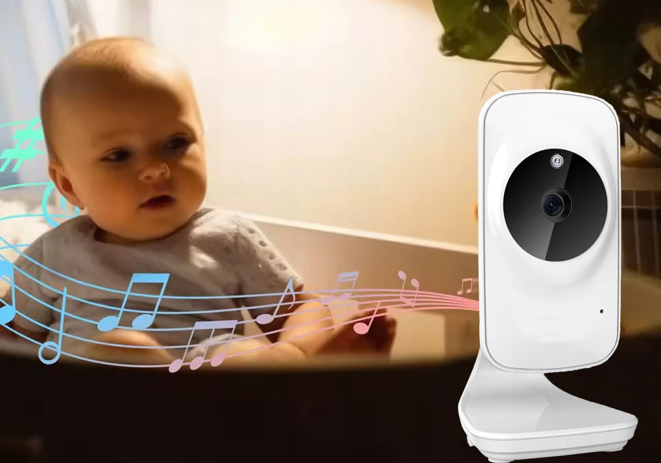 Bez Marki ELEKTRONINĖ AUKLĖS KAMEROS LULLASES LIVE LCD MONITORIAUS ZOOM BABY