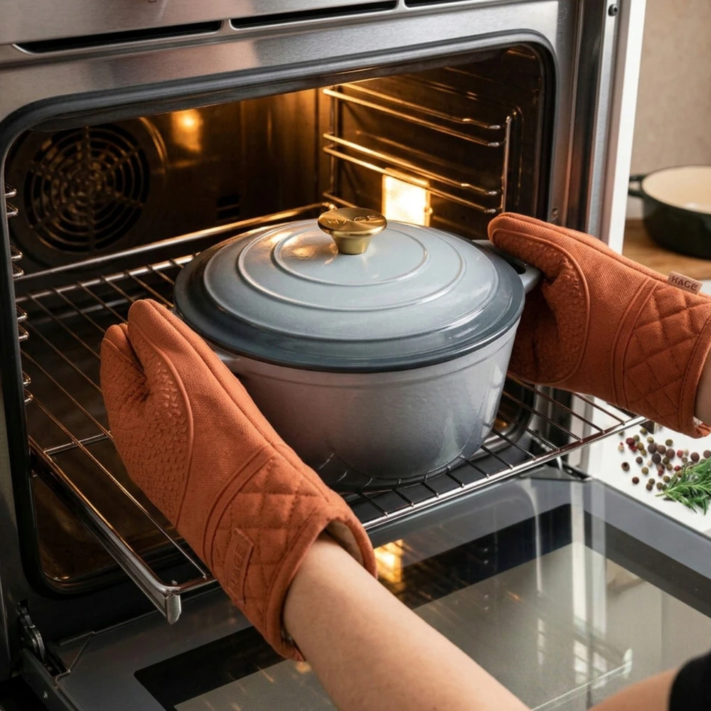 Bez Marki Emaliuotas ketaus puodas HAGE 4L 24 cm jūros druska Indukcinė dujinė orkaitė