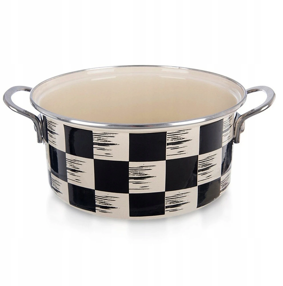 Bez Marki Emaliuotas puodas tradiciniam virimui, dujų indukcija, 22 cm, 3L