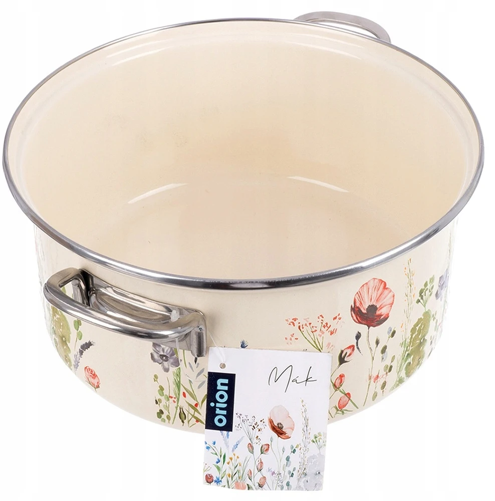 Bez Marki Emaliuotas puodas tradiciniam maisto ruošimui, dujų indukcija, 26 cm, 5L MAKI