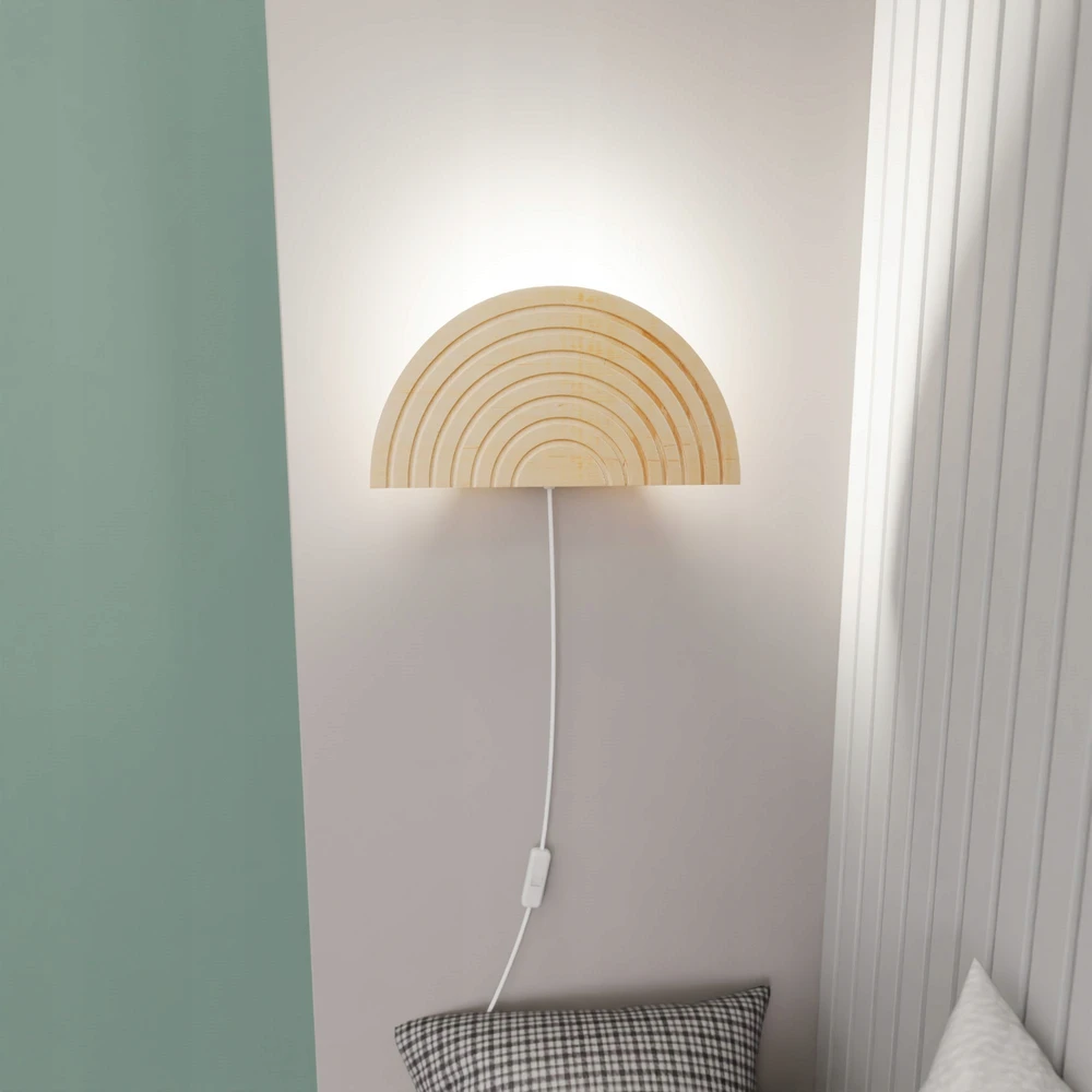 Bez Marki EMIBIG Kinkiet dziecięcy RAINBOW E14 - ruda