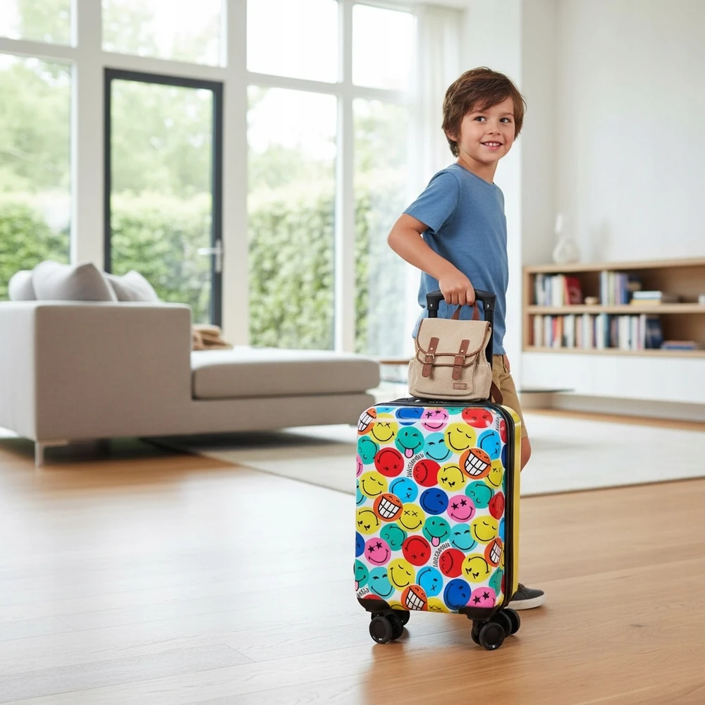 Bez Marki EMOJI HARD TRAVEL CABIN LAGAMINAS VAIKAMS 50 cm