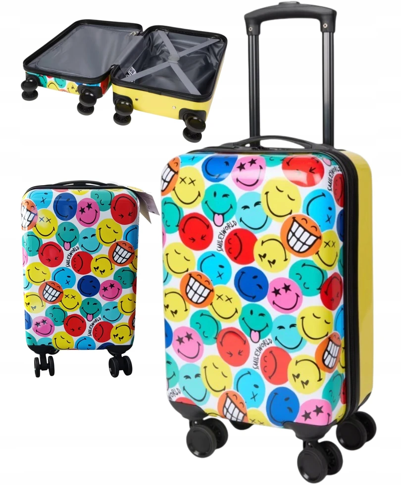 Bez Marki EMOJI HARD TRAVEL CABIN LAGAMINAS VAIKAMS 50 cm