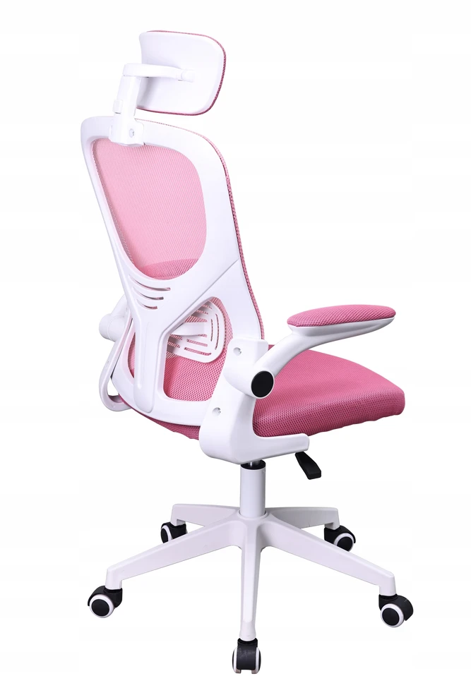 Bez Marki ERGONOMICZNY FOTEL BIUROWY SUKAMASIS MIKROSIATKA FIBI ROŽINĖ