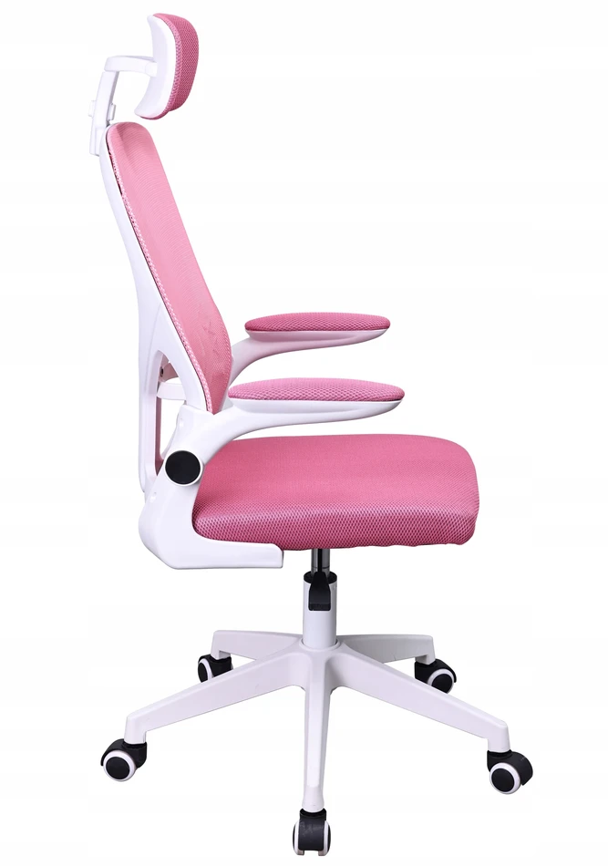 Bez Marki ERGONOMICZNY FOTEL BIUROWY SUKAMASIS MIKROSIATKA FIBI ROŽINĖ