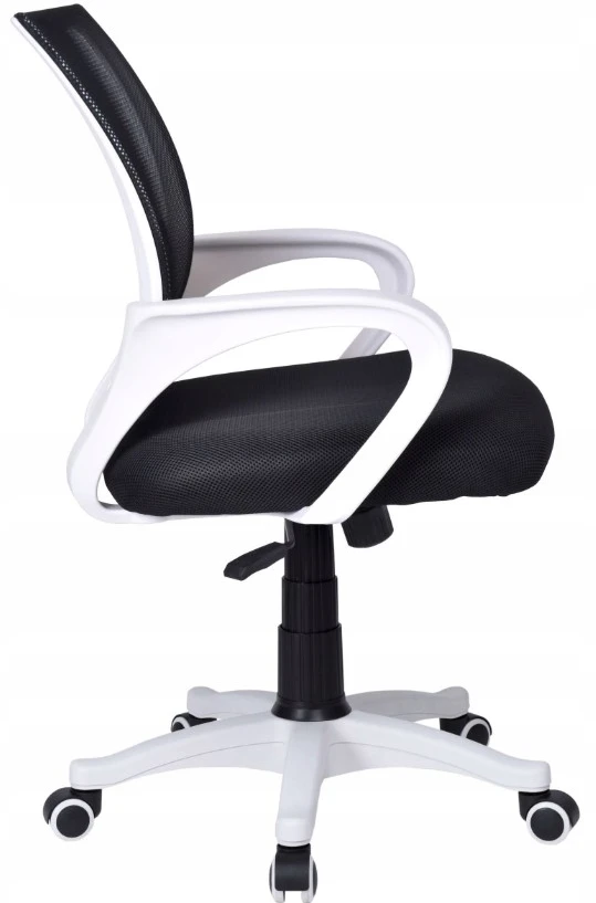 Bez Marki ERGONOMICZNY FOTEL SUKAMASIS Kėdė BIUROWE LILY JUODA-Baltas JUODA